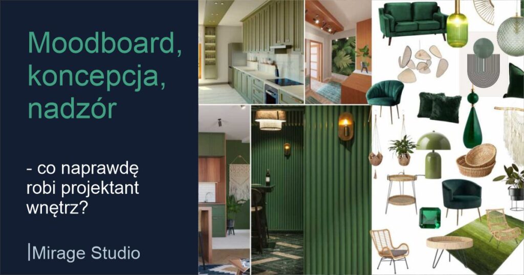 Moodboard koncepcja nadzór co naprawdę robi projektant wnętrz